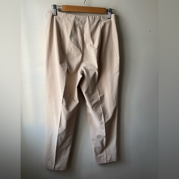 Piazza Sempione Audrey Khaki cream ankle length Trousers size 10 - Picture 2 of 11